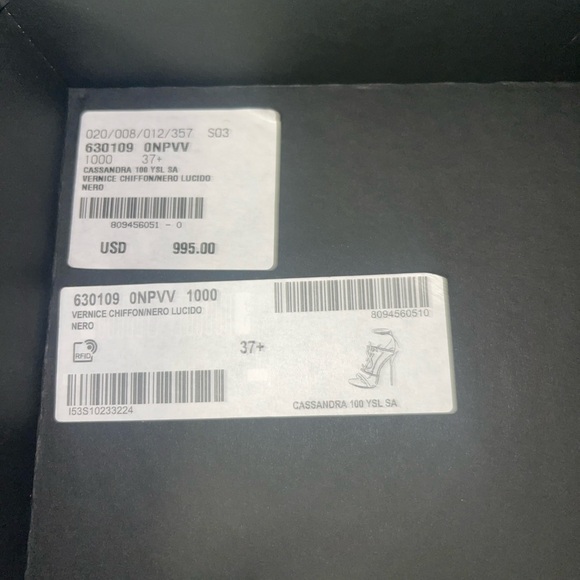 Saint Laurent Glossy Black Heels - Picture 3 of 8